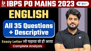 IBPS PO MAINS 2023  Complete Paper 35 Questions by Vishal Parihar [upl. by Nibot]