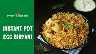 Instant Pot Egg Biryani Recipe [upl. by Crellen]