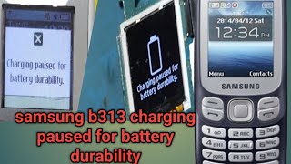 samsung b313 charging paused for battery durability [upl. by Hort383]