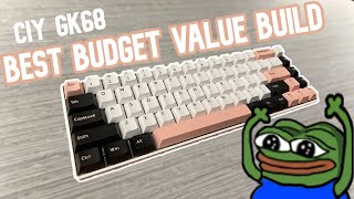 Budget Friendly CIY GK68 Build [upl. by Lladnarc]