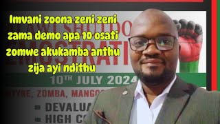 Imvani zoona zeni zeni zama demo apa 10 osati zomwe akukamba anthu zija ayi [upl. by Kim811]