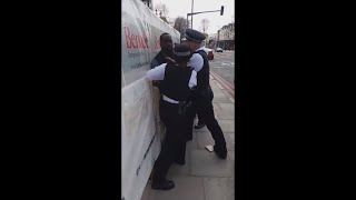 Metropolitan Police Officers more racial profiling and excessive force in downtown London in 2024 [upl. by Arrek]