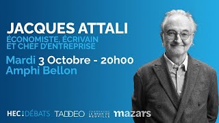 Les 3 grandes menaces des 50 prochaines années Jacques Attali invité dHEC Débats [upl. by Karoly]