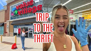 Trip to the Thrift  FIRST TIME THRIFTING AFTER QUARANTINE [upl. by Eelarak628]