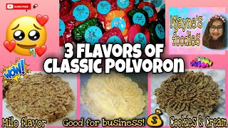 POLVORON  How to make Polvoron  Easy Recipe  3 flavors  PangNegosyo  Jayne Bravo  Vlog19 [upl. by Notserk237]