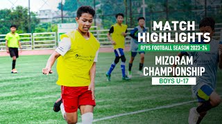 Mizoram Highlights  Mount Carmel School vs Home Missions School Mizoram  RFYS [upl. by Yelak]