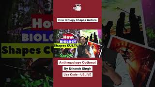 Biocultural Evolution How Biology and Culture Shape Each Other  UPSC upsc ips ias [upl. by Kristen]