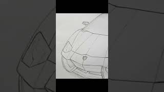 Drawing a Lamborghini 🔥 cool car shorts [upl. by Farnsworth]