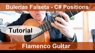 Bulerías Monday 77  F Antonio  Falseta 1 from piece in C positions  Flamenco Guitar Tutorial [upl. by Venita]