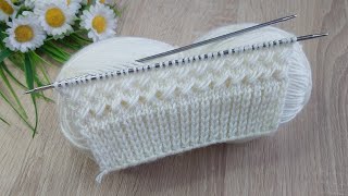 Üç günde yelek ör okadar kolay ✅iki şiş kolay yelek hırkamodel anlatımı ✅Easy knitting crochet [upl. by Daffie614]