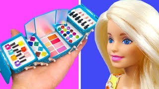 Barbie Doll Set DIY Barbie Hacks How to Make Miniature Crafts [upl. by Mikel977]