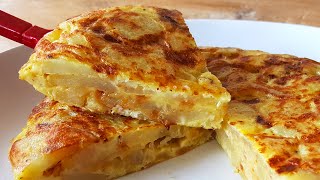 Easy Spanish Omelette For One Or Two  Tortilla de Patatas [upl. by Midian]