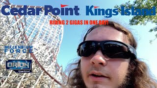 Riding TWO GIGA COASTERS IN ONE DAY Cedar Point  Kings Island Vlog [upl. by Lehar]