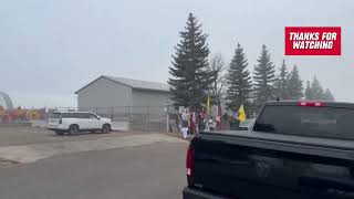 🇮🇳🇨🇦 KHALISTANI TERRORISTS PROTEST IN EDMONTON DURING INDIAN DIPLOMATS VISIT AMID TENSIONS [upl. by Ballman]