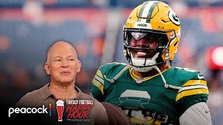 Conquering fantasy ADP Josh Jacobs Rome Odunze  more League draft recap  Happy Hour FULL SHOW [upl. by Atokad]