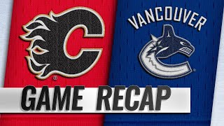 Pettersson big 3rd lead Canucks to win in opener [upl. by Xet]