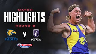 West Coast v Fremantle Highlights  Round 6 2024  AFL [upl. by Outlaw]