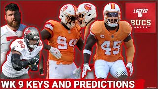 Tampa Bay Buccaneers Matt Feiler and Logan Hall OUT  Keys to Victory and Week 9 Predictions [upl. by Justina250]