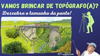 Como utilizar a trigonometria para calcular medidas sem o uso de trenasProfAdetiam [upl. by Weisbrodt]