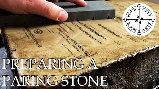 Preparing a Lithography Stone For Paring Leather [upl. by Haimes]