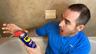 I TRIED WD 40 on my BATHTUB Heres WHAT HAPPENED [upl. by Rothberg]