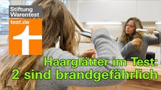 Test Haarglätter 2019 Diese Glätteisen sind brandgefährlich [upl. by Rialb454]