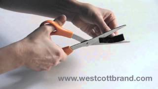 Westcott NonStick Scissors Demo [upl. by Ameerahs745]