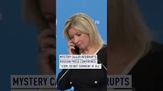 Mystery caller interrupts Russian press conference “ICBM do not comment at all” [upl. by Janis183]