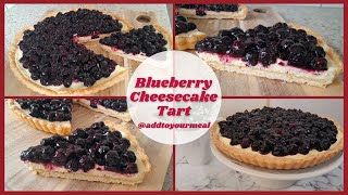 Blueberry cream cheese tart recipe  Blueberry cheese tart recipe easy how to make cheesecake [upl. by Vincenta19]