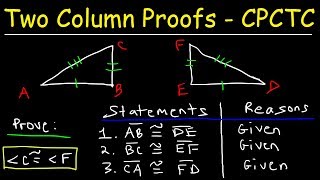 Determining congruent triangles example [upl. by Tnafni]