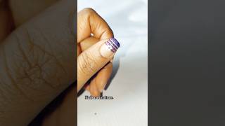 Easy striping tape nail art design 💅 nailart nailtutorial trending nails shortsfeed nailideas [upl. by Ahsiya]