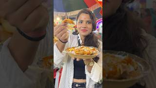 Rs 200 Street Food Challenge In navratri Mela 😱  Eating only Street Food At Navratri Mela shorts [upl. by Neztnaj]