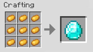 Minecraft but Potatoes equal Diamonds [upl. by Halyhs]