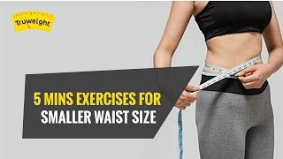 5 min Exercise To Reduce Waist Size At Home  Truweight [upl. by Onileva94]