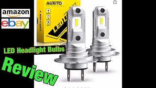 AUXITO led h7 headlight bulbs review The best LED headlight bulbs for the price [upl. by Ahseka848]