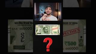 Rs 500 Note Printing Cost mentormaninder [upl. by Christa]