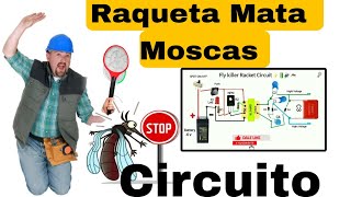 Circuito RAQUETA MATA MOSQUITOS 🦟Fly Killer⚡️ racket circuit🤳 [upl. by Anerom479]