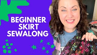 Beginner Friendly Skirt Sewalong sewing quiltingfabric [upl. by Naor277]