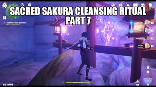 Sacred Sakura Cleansing Ritual part 7  Genshin Impact [upl. by Hgiellek]