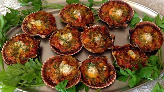 VIEIRAS GRATINADAS AL HORNO  Recetas de Cocina [upl. by Melody769]