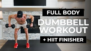 25 Min FULL BODY Dumbbell Workout  HIIT Strength Training amp Cardio [upl. by Vincenty938]