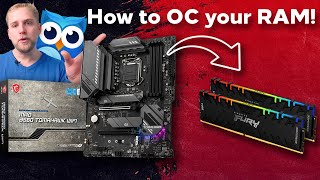 Tutorial How to Overclock your RAM using MSI Try it from your BIOS [upl. by Spillihp]