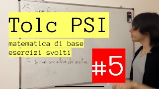 Esercitazione TolcPSI Matematica di base 5  Funzioni [upl. by Ashien]