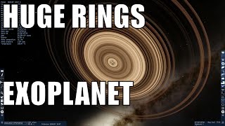 Unusual Exoplanet with GIGANTIC rings  J1407b in Space Engine [upl. by Siram]