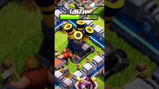 Builder work in 4X boost speed due to builder booster spell shorts youtube supercell cocyoutube [upl. by Letney]