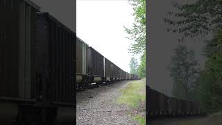 Empty Coal Hits the Jointed Rail at 45MPH railroad railway train bnsf railfan bnsftrains [upl. by Libyc]