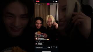 Stray kids hyunjin and felix instagram live 현진 IG hyunjin straykids felix [upl. by Fidel425]