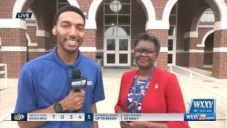 WXXV News 25’s Everett Ganier Jr at Pass Christian School District Pep Rally Celebration [upl. by Karylin400]