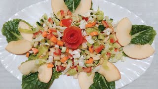 HOW TO MAKEVEGETABLE SALAD WITH APPLE MYOWNVERSION [upl. by Hubey]