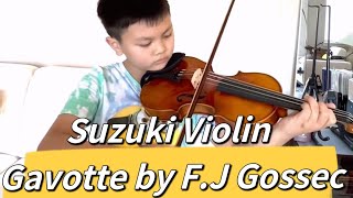 Gossecs Gavotte violin solo Suzuki Violin [upl. by Rentsch]